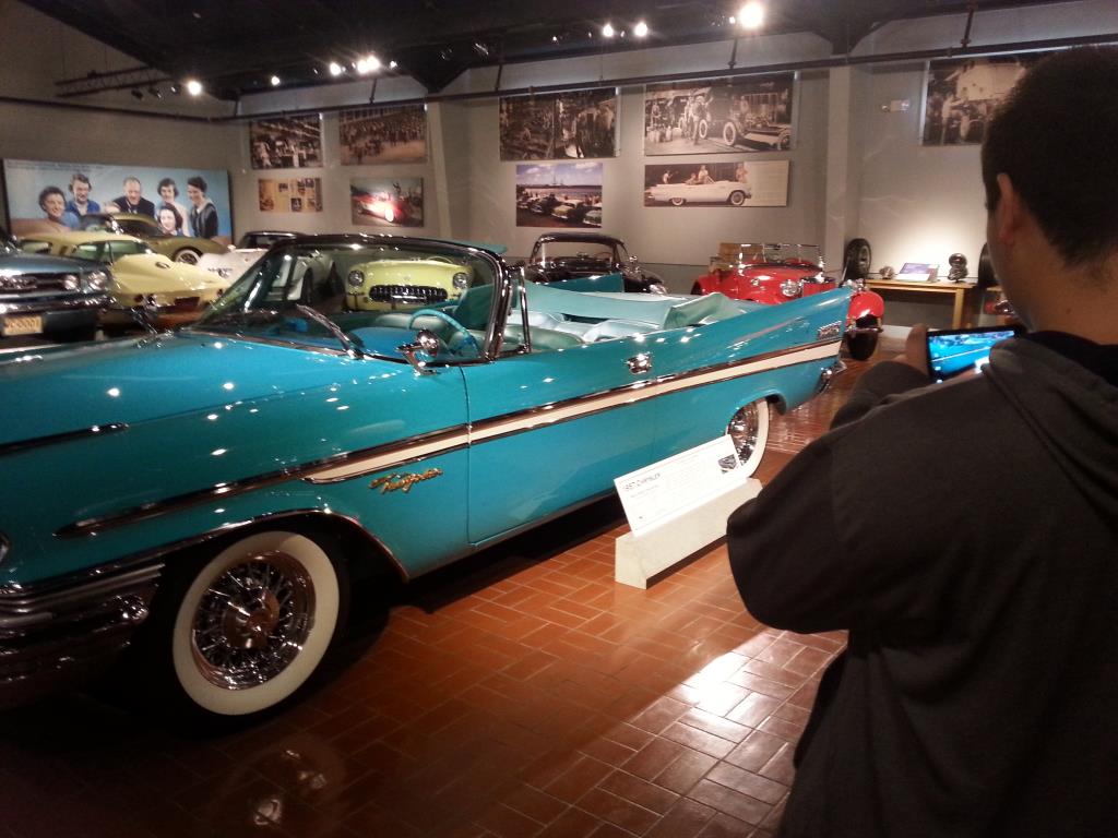 Auto students tour the Gilmore Car Museum.