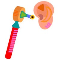 Ear and Stethoscope